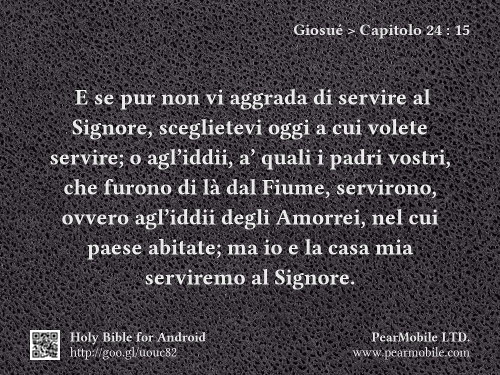 Giosué, Capitolo 24:15